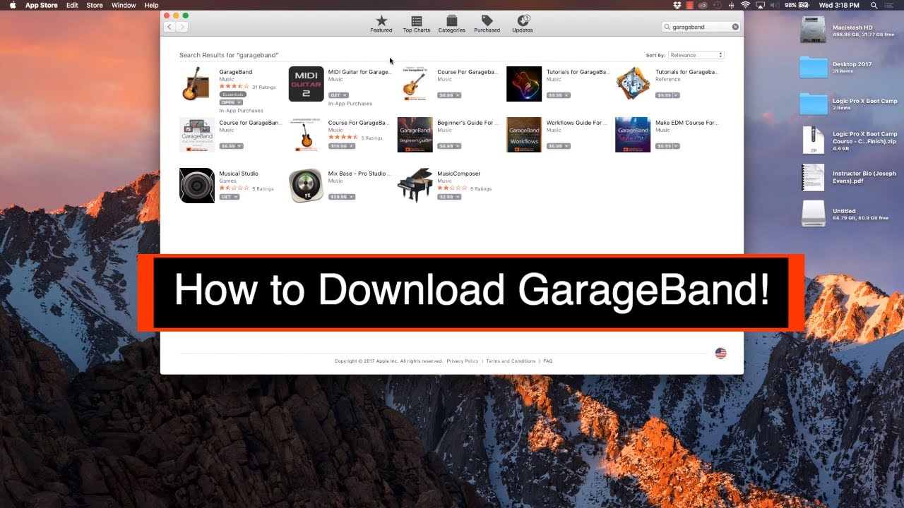 download garageband for mac os x